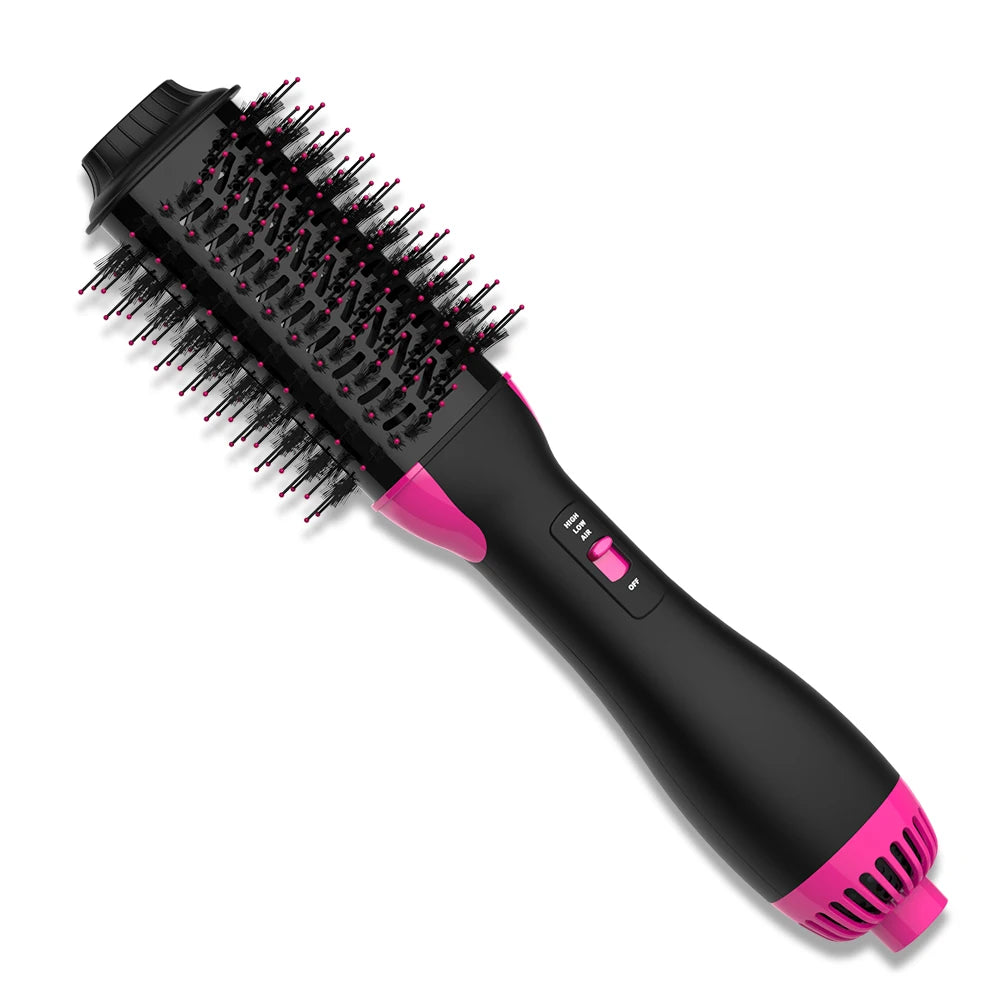 LISAPRO One-Step Hot Air Brush & Volumizer 2.0 — Ceramic Hair Dryer Styler, UK Plug