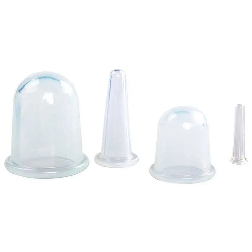 Facial Cupping Set – Silicone Face & Eye Massage Cups for Lymphatic Drainage
