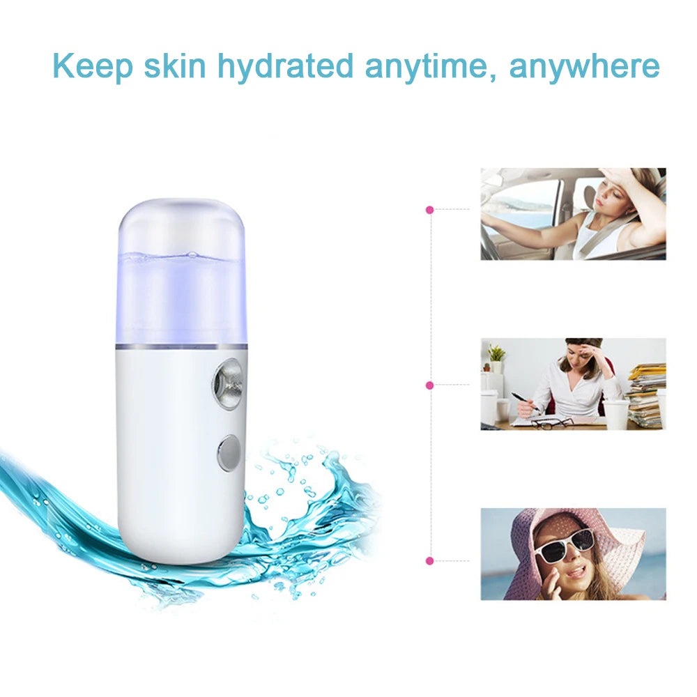 MistGlow — USB Nano Facial Mister | Portable Hydrating Face Spray