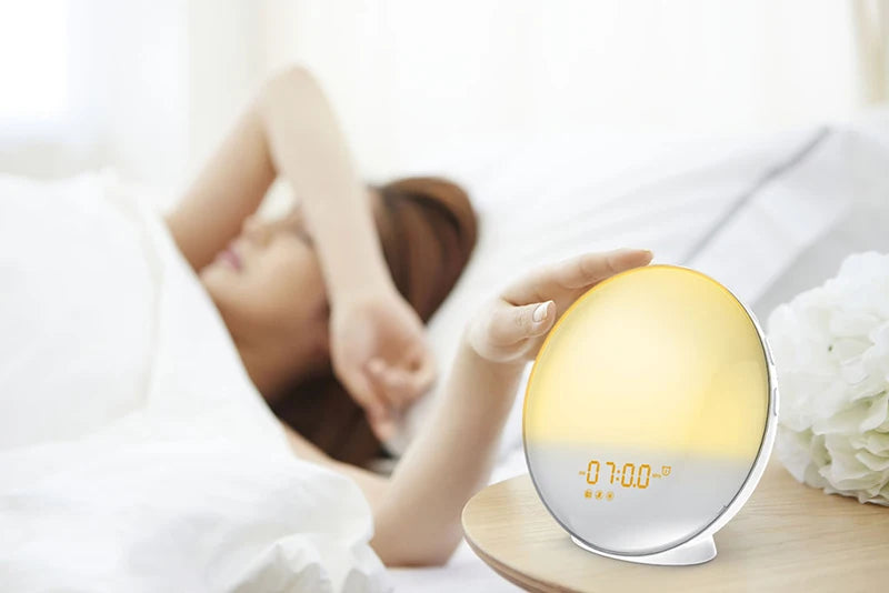 Sunrise Wake-Up Light Alarm Clock — Sunset Simulation, FM Radio & Nature Sounds