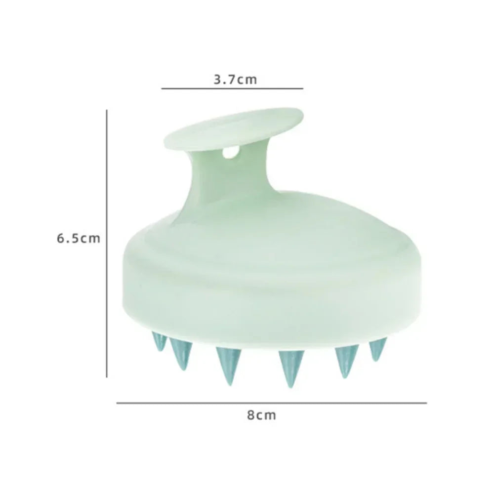 Silicone Scalp Massager & Shampoo Brush — Gentle Exfoliating Scalp Scrubber