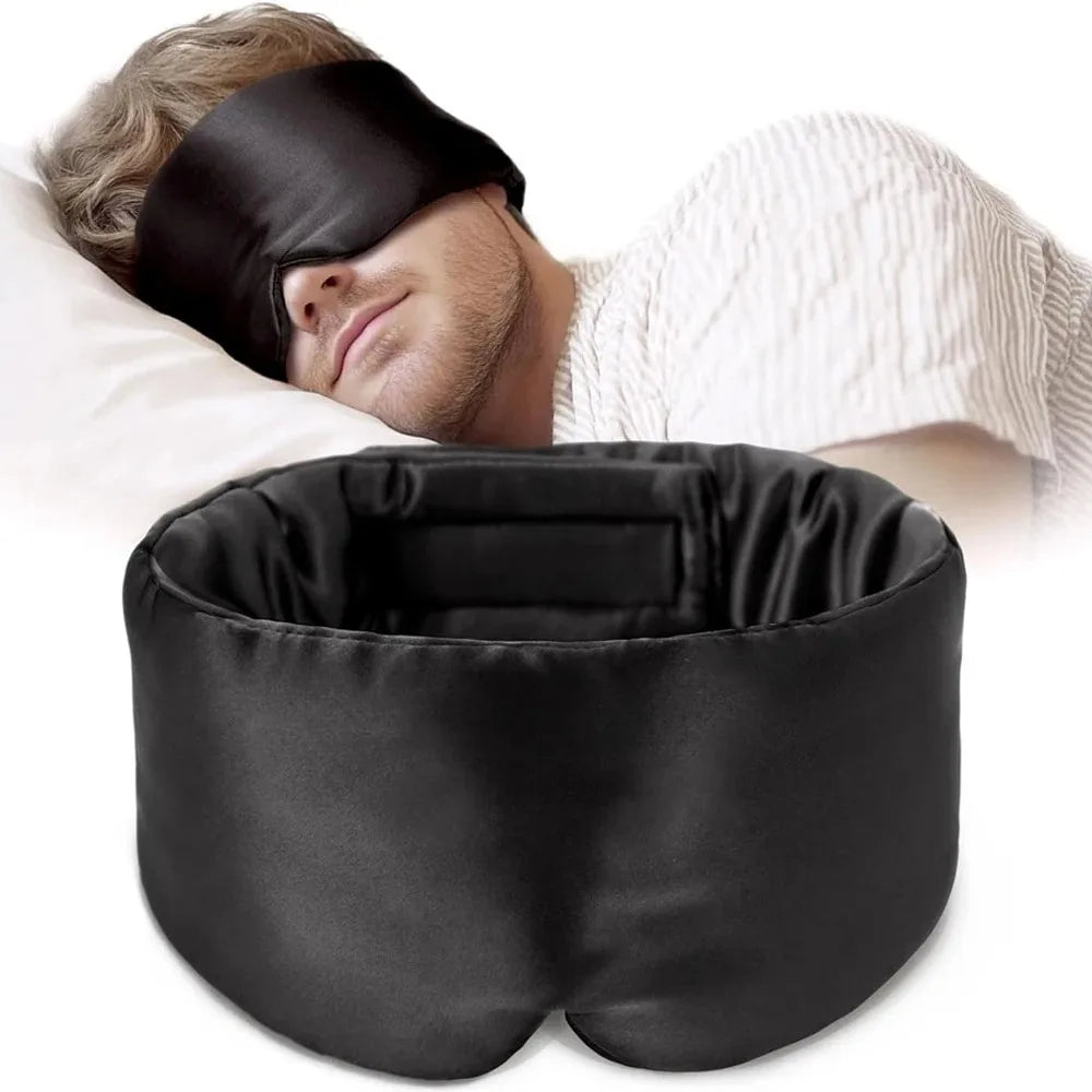 SilkDream — Silky-Soft Sleep Mask | Adjustable Light-Blocking Eye Mask