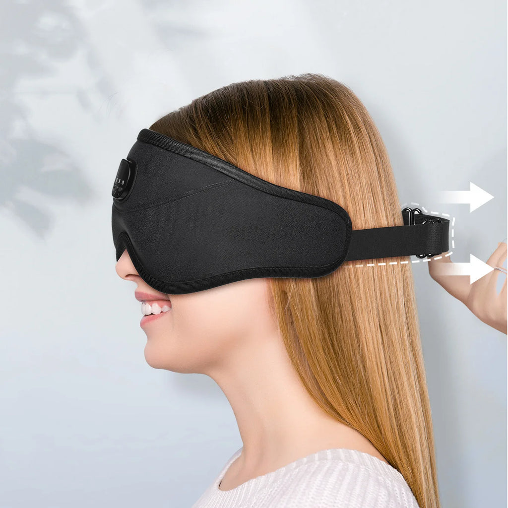 3D Bluetooth Sleep Mask — Blackout Eye Mask with Wireless Headphones