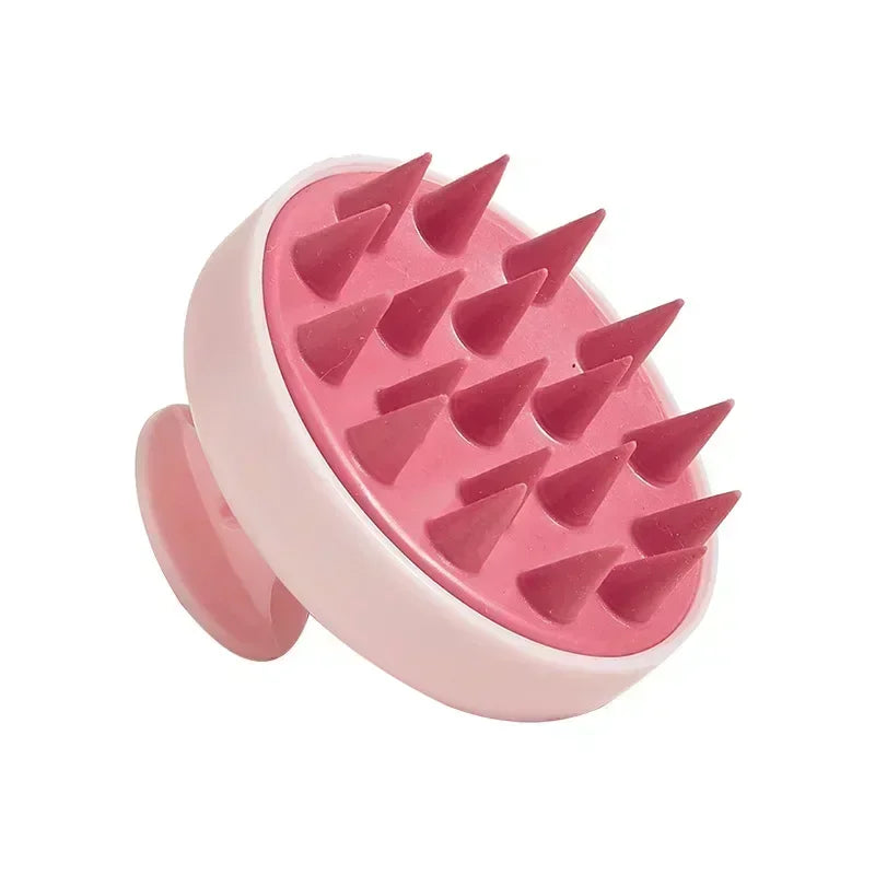 Silicone Scalp Massager & Shampoo Brush — Gentle Exfoliating Scalp Scrubber