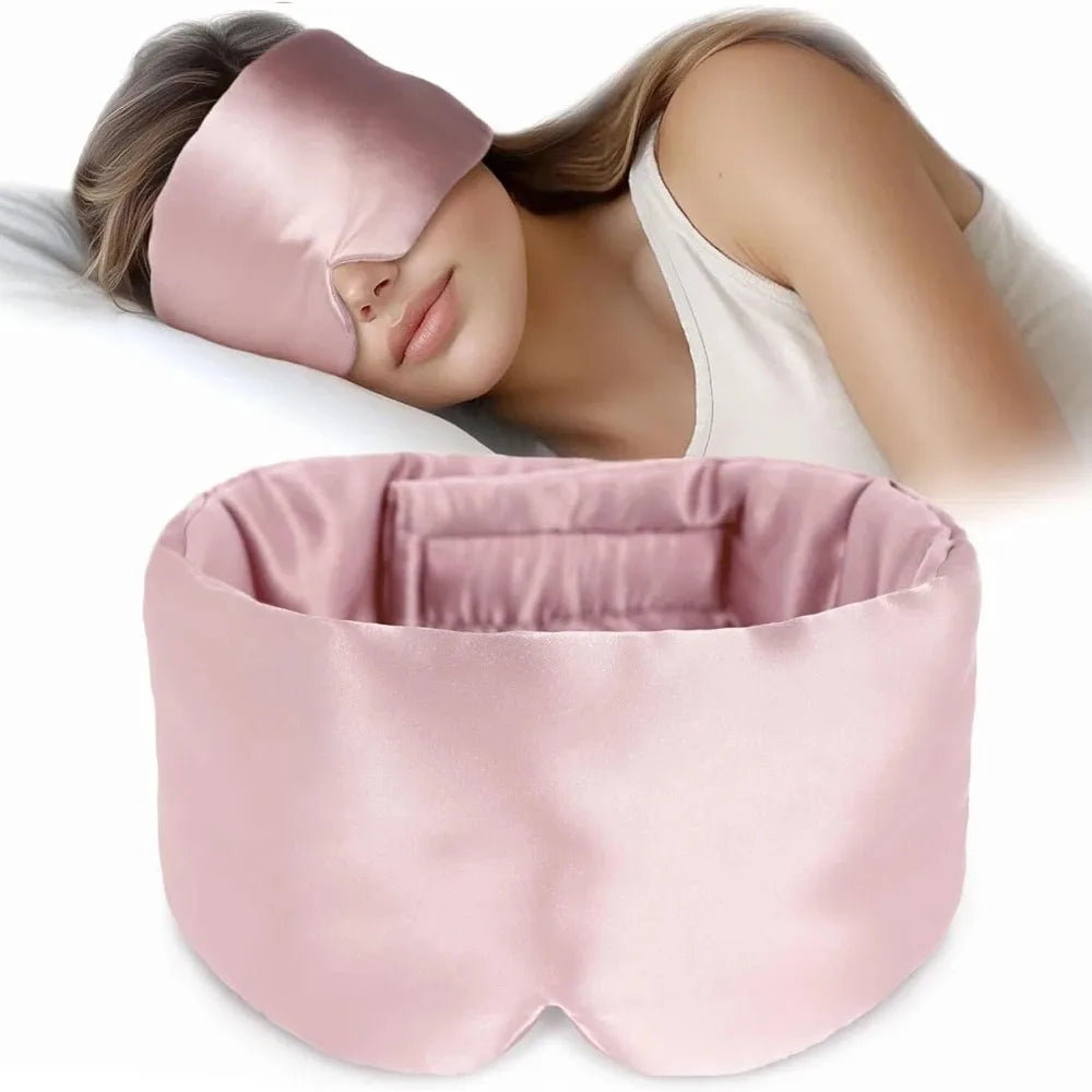SilkDream — Silky-Soft Sleep Mask | Adjustable Light-Blocking Eye Mask