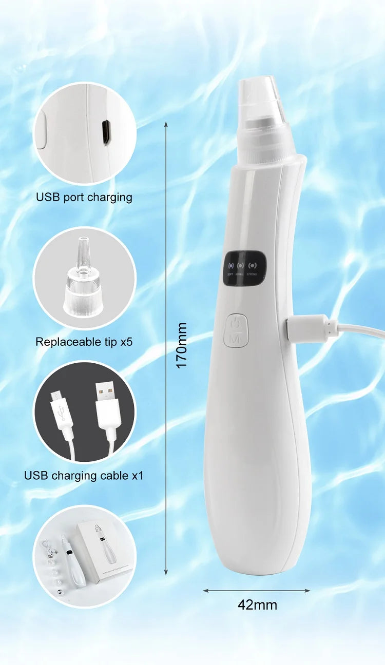 Facial Pore Vacuum — 3-Mode Blackhead & Impurity Remover