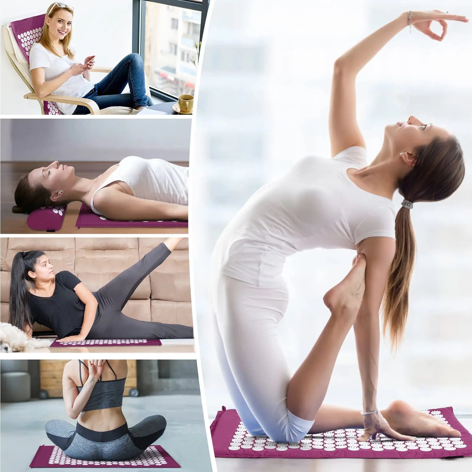 ZenFlow — Acupressure Mat & Pillow Set | Muscle Tension & Stress Relief