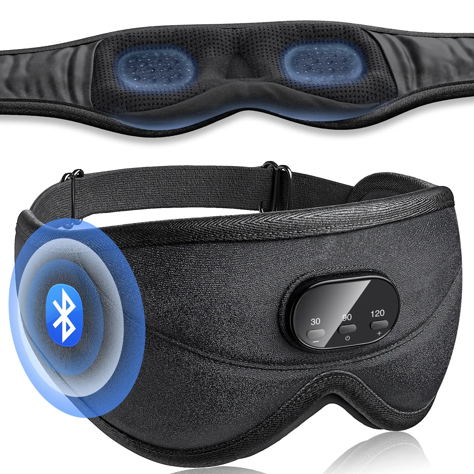 3D Bluetooth Sleep Mask — Blackout Eye Mask with Wireless Headphones