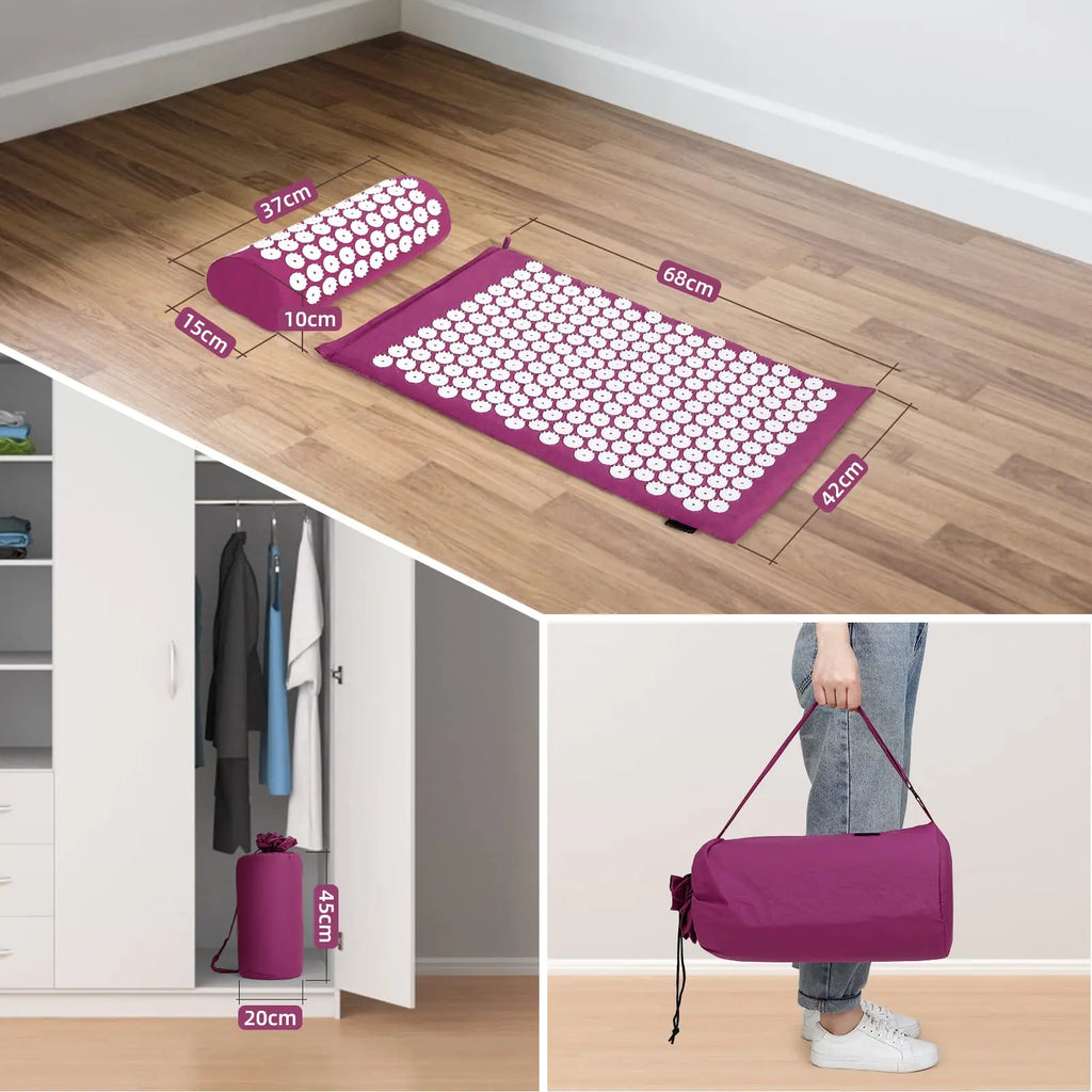 ZenFlow — Acupressure Mat & Pillow Set | Muscle Tension & Stress Relief