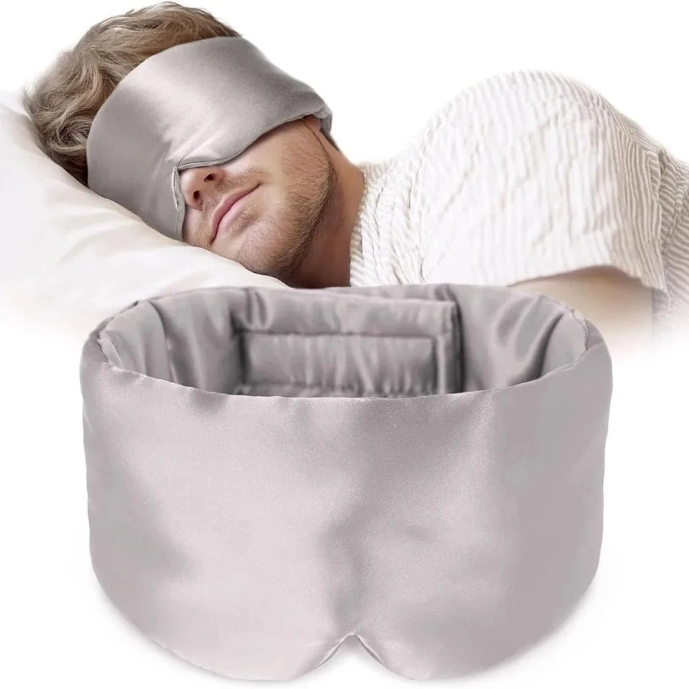 SilkDream — Silky-Soft Sleep Mask | Adjustable Light-Blocking Eye Mask