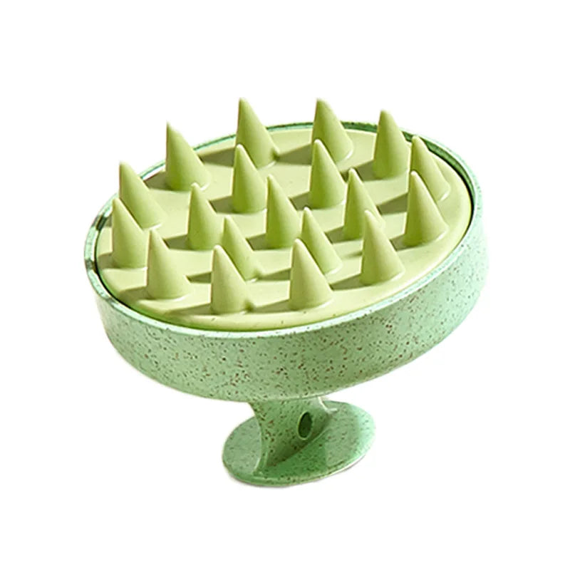 Silicone Scalp Massager & Shampoo Brush — Gentle Exfoliating Scalp Scrubber