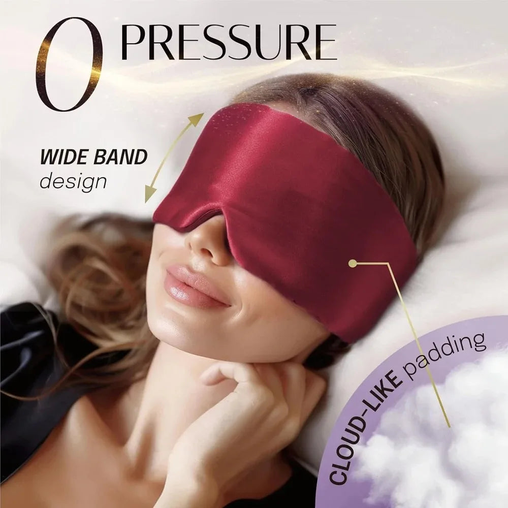 SilkDream — Silky-Soft Sleep Mask | Adjustable Light-Blocking Eye Mask