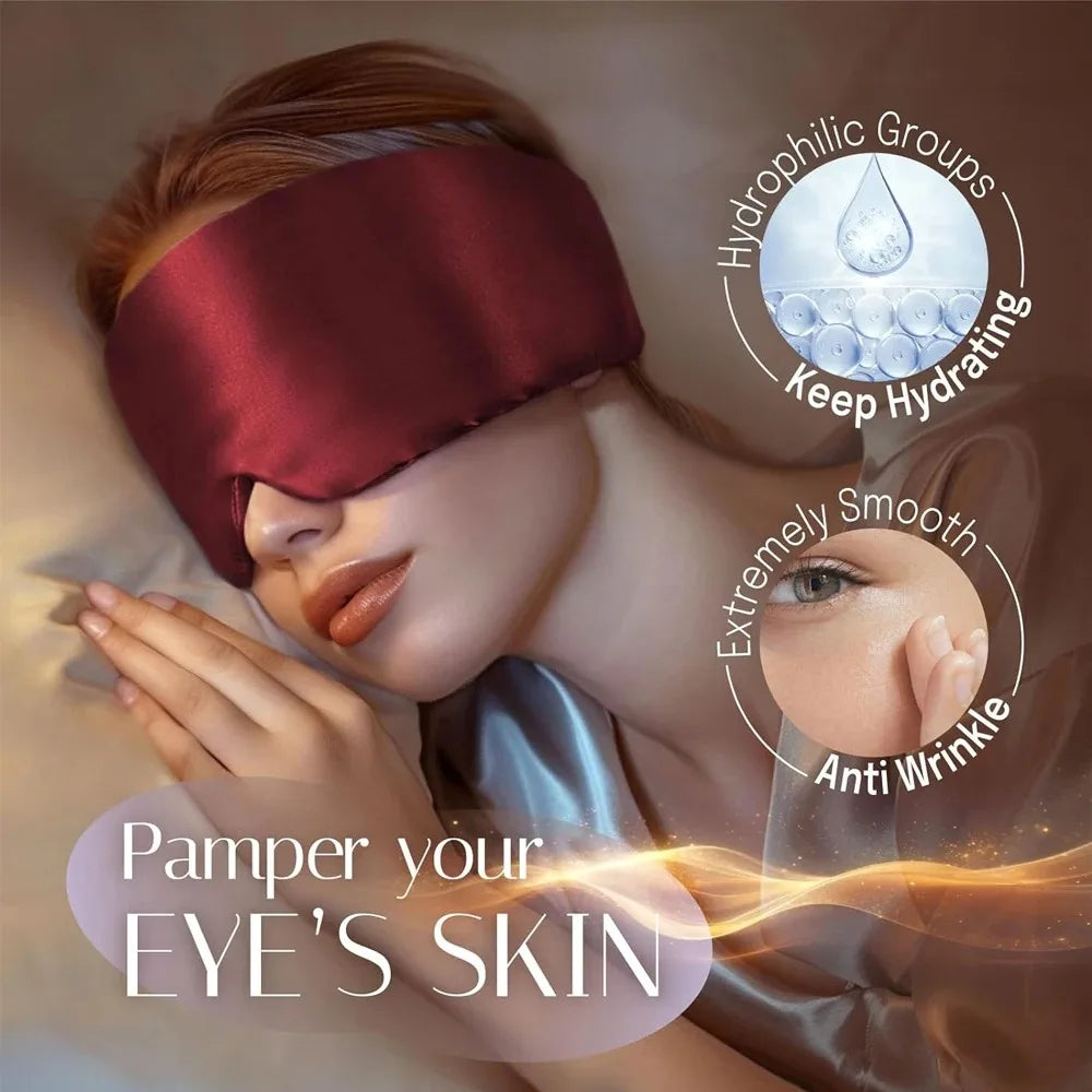 SilkDream — Silky-Soft Sleep Mask | Adjustable Light-Blocking Eye Mask