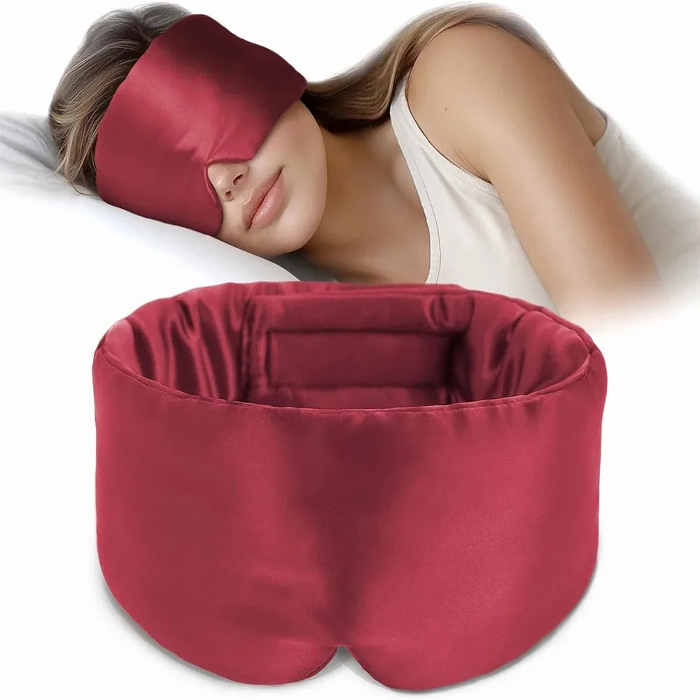 SilkDream — Silky-Soft Sleep Mask | Adjustable Light-Blocking Eye Mask