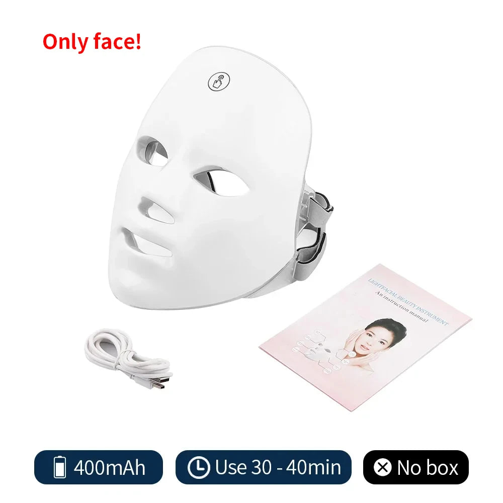 Wireless 7-Colour LED Face Mask — Light Therapy for Radiant, Firmer-Looking Skin