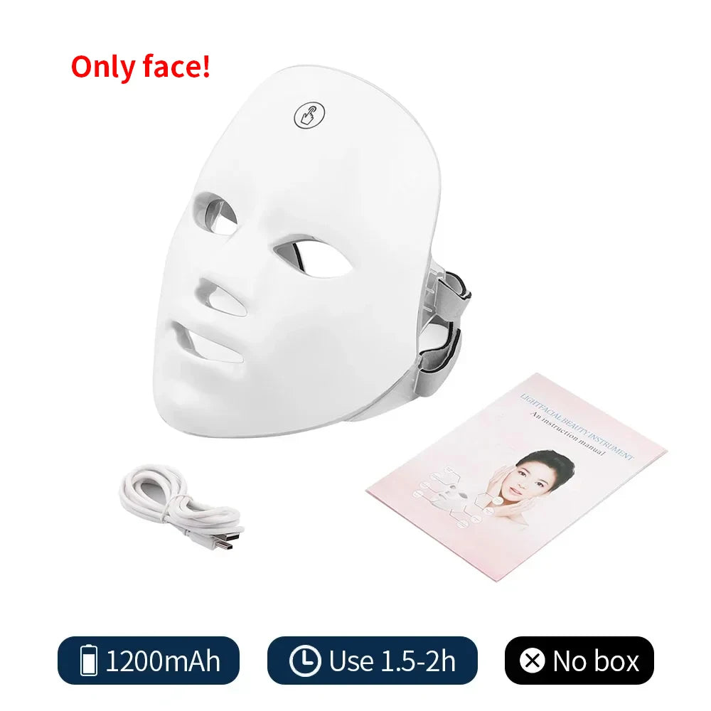 Wireless 7-Colour LED Face Mask — Light Therapy for Radiant, Firmer-Looking Skin