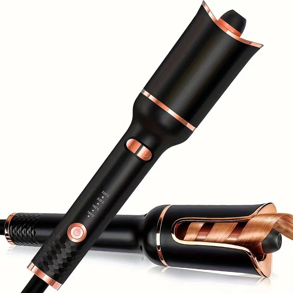 Automatic Hair Curler — Ceramic Rotating Curling Wand with Auto Shut-Off