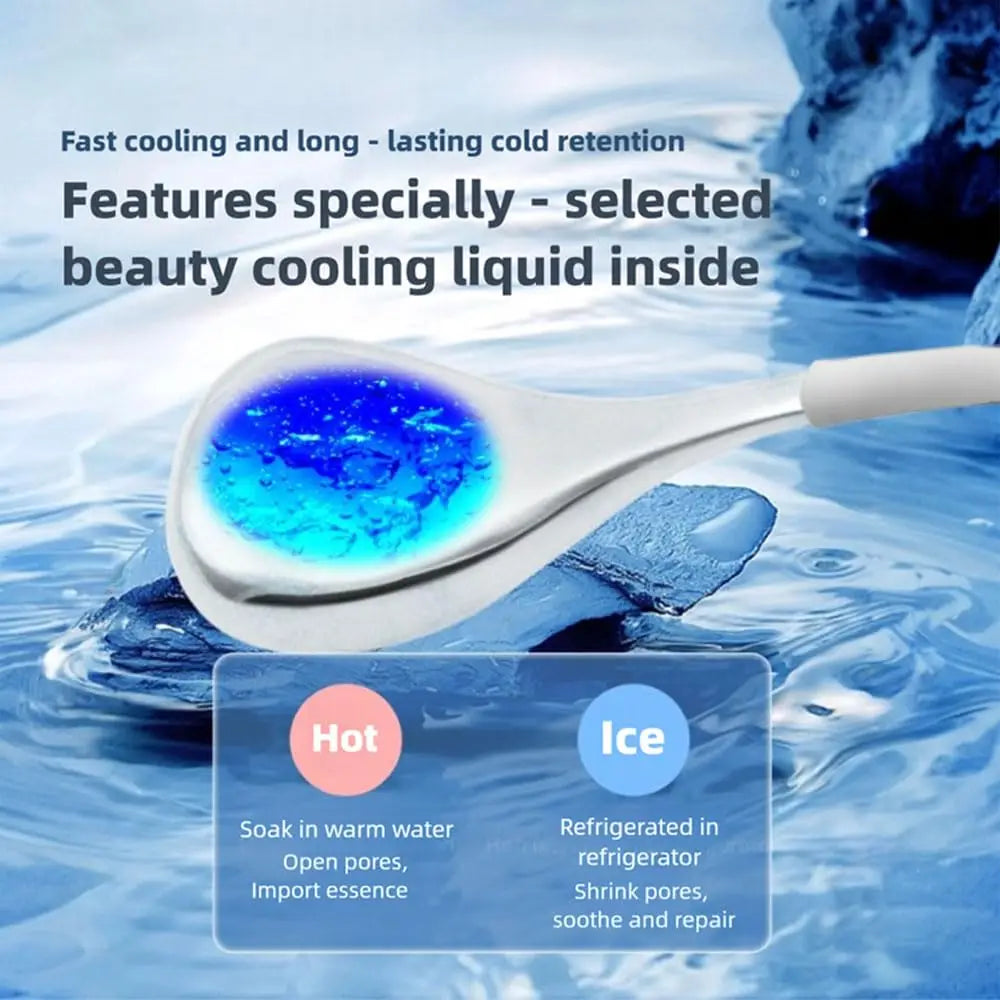 Stainless Steel Ice Globes — Cooling Facial Massage Tool for Puffiness & Glow