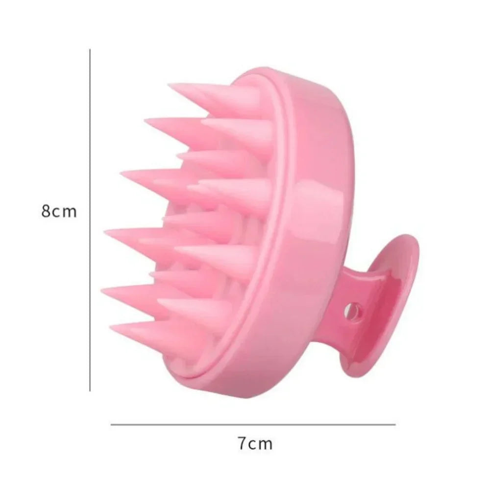Silicone Scalp Massager & Shampoo Brush — Gentle Exfoliating Scalp Scrubber