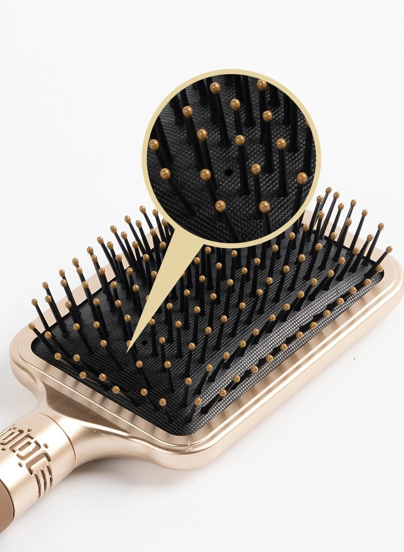 Luxury 4-Piece Hair Brush Set – Round, Paddle, Detangling & Volumising Brushes
