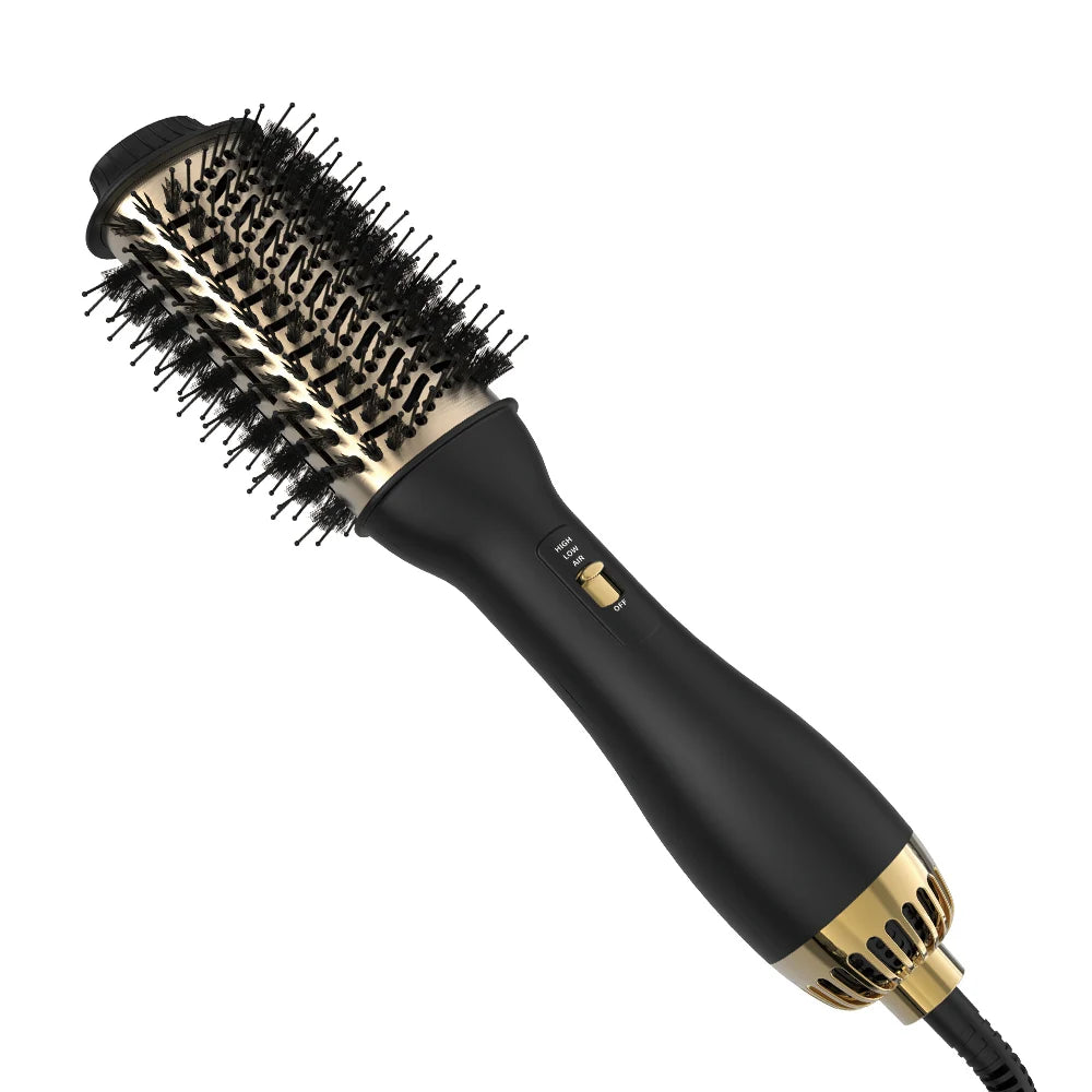 LISAPRO One-Step Hot Air Brush & Volumizer 2.0 — Ceramic Hair Dryer Styler, UK Plug