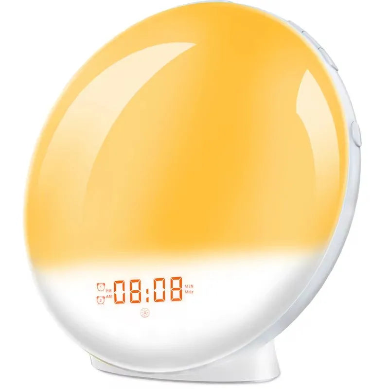 Sunrise Wake-Up Light Alarm Clock — Sunset Simulation, FM Radio & Nature Sounds
