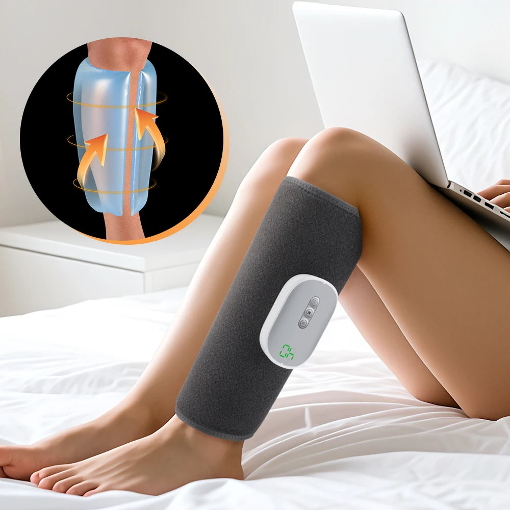Leg Air Compression Massager — 8-Level Intensity Wireless Recovery Device